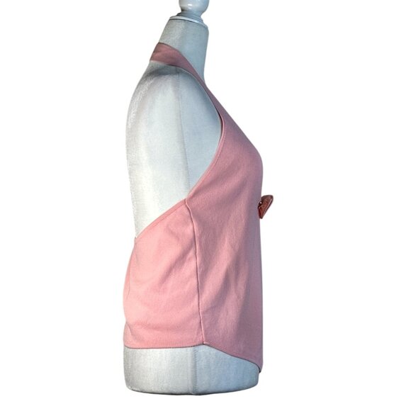 MORE TO COME Dixie Halter Top in Light Pink New Womens Sleeveless Knit - Picture 6 of 12
